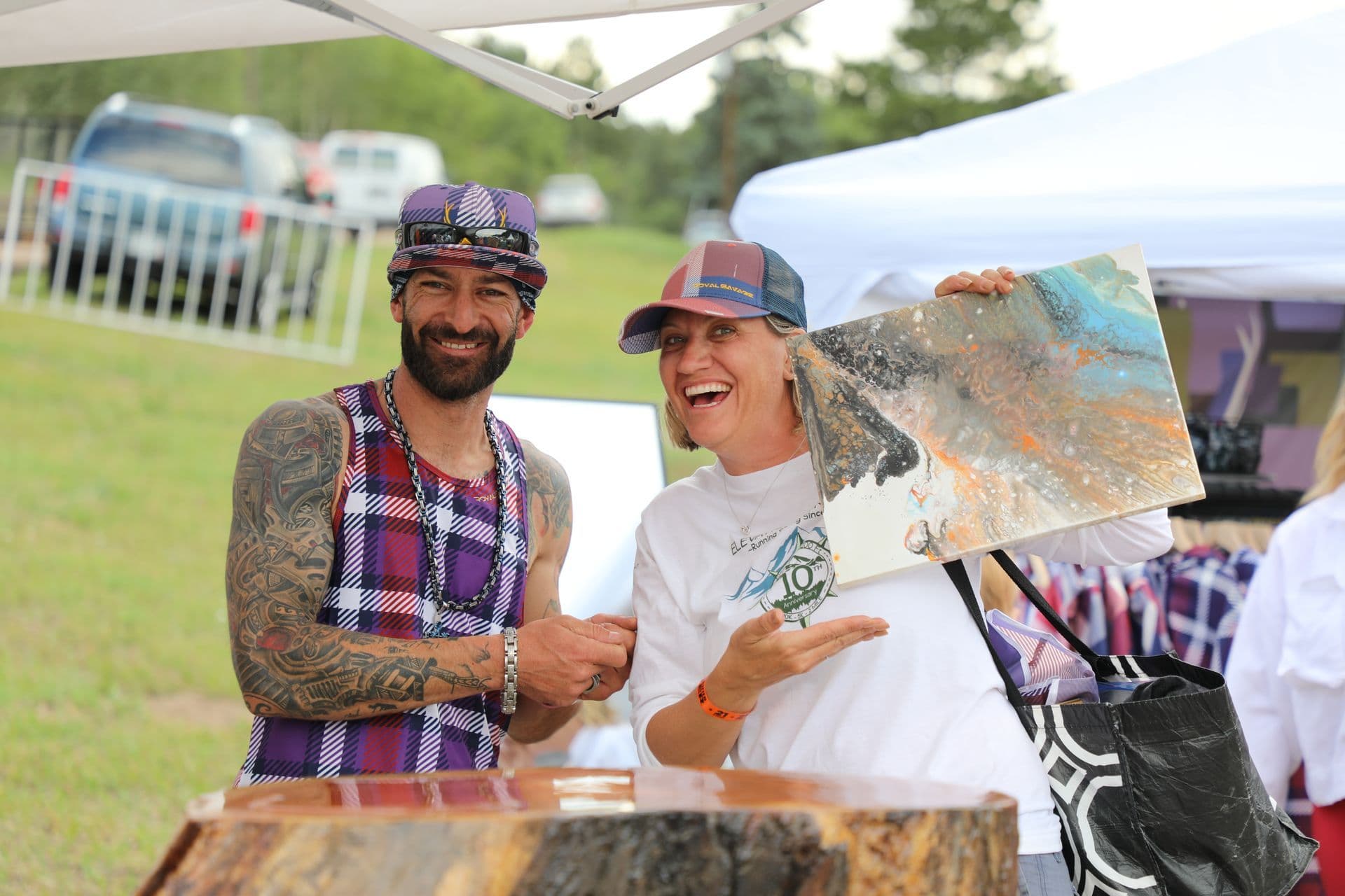Artist vendor row at Elevation Celebration